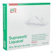 Lohmann Rauscher Suprasorb Liquacel Pansement Fibres Hydroactives 10 X 10 Cm (10)