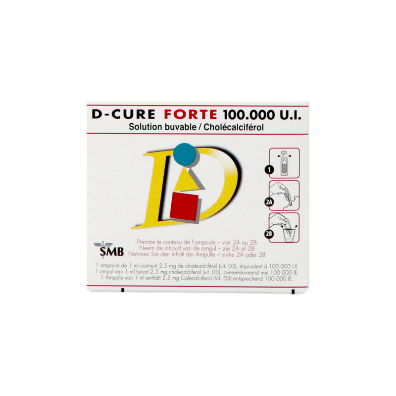 DCURE FORTE 3 AMPOULES Vitamine D Pharmacodel, votre Pharmacie en Ligne