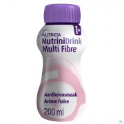 Nutrinidrink Multifibre Fraise +12 Mois 200 ml