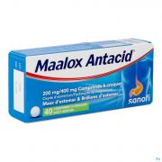 Maalox Antiacid 200/400 mg 40 Comprimes
