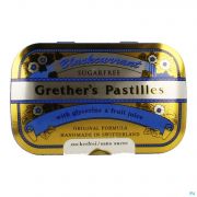 Grethers Blackcurrant Pastilles Sans Sucre 60 g - Vue détail 1