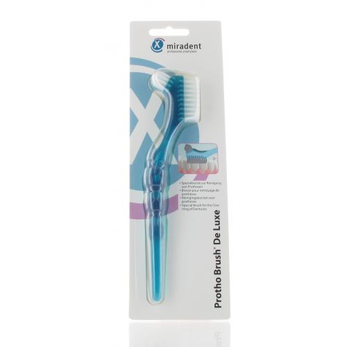 MIRADENT BROSSE DELUXE PROTHESE DENTAIRE BLEU