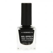 Korres Km Gel Effect Nail 100 Black 11ml