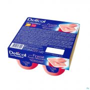 Delical Creme Dessert La Floridine Fraise 4 X 125 g - Vue détail 1