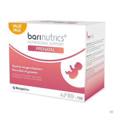 Barinutrics Prenatal Caps 150 Metagenics