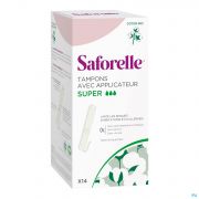 SAFORELLE COTON PROTECT TAMPONS SUPER (14)