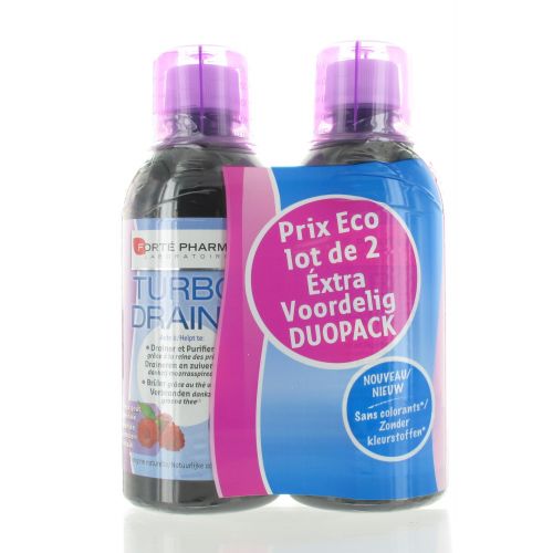 TURBODRAINE MINCEUR FRAMBOISE DUOPACK 2 X 500 ML