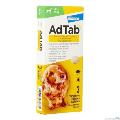 Adtab 450mg chien +11kg-22kg    comp a croquer 3