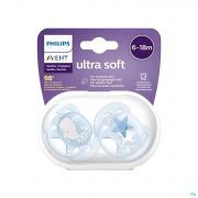 Avent Sucette Ultra Soft Baleine +6 Mois