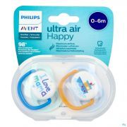 Avent Sucette Ultra Air Happy Boy +0 Mois