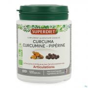 Superdiet Curcuma Curcumine Piperine Caps 120 - Detail 1