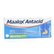 MAALOX ANTIACID 200/400 MG 40 COMPRIMES