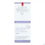 Louis Widmer Widmer Deo Creme Zonder Aluminium N/parf 40Ml