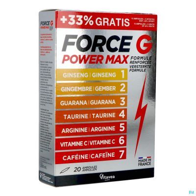Vitavea Force g Power Max Lot Amp 20