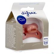 Difrax Sucette Dental 0-6 Mois Uni/pure Brun/brick - Vue détail 1