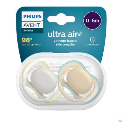 Philips Avent Fopspeen +0m Air Groen Grijs
