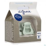 Difrax Sucette Dental +6 Mois Uni/pure Vert/pistache - Vue détail 1