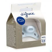 Difrax Fopspeen Dental 0-6m Uni/pure Blauw/ice