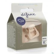 Difrax Sucette Dental +6 Mois Uni/pure Rose/blossom - Vue détail 1