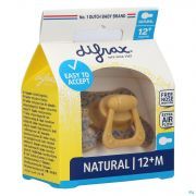 Difrax Sucette Natural +12 Mois Jaune-Dessin - Vue détail 1