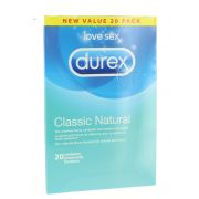 DUREX CLASSIC NATURAL 20 PRESERVATIFS 