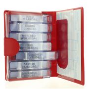MEDIDOSE PILULIER POCKET ROUGE PETIT MODELE BILINGUE