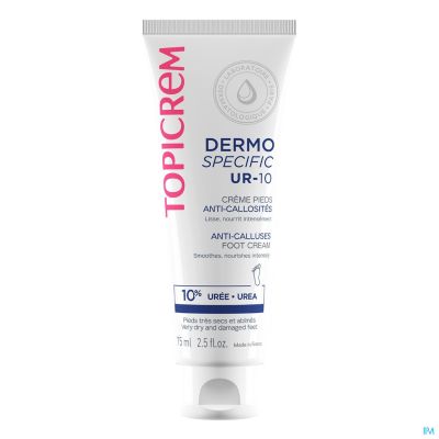Topicrem Ur10 Voetcreme A/eelt Tube 75ml