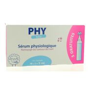 PHY BEBE SERUM PHYSIOLOGIQUE 40 X 5 ML