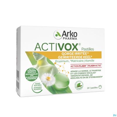 Activox Adoucis. Gorge Menthe-eucalyptus Past 24