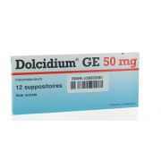 DOLCIDIUM SUPPOSITOIRES 12 X 50 MG  