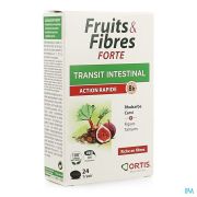 ORTIS FRUITS FIBRES FORTE 24 COMPRIMES