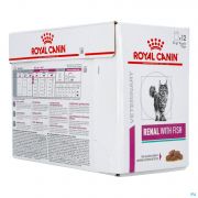 Royal Canin Chat Renal Fish Pouch Wet 12 X 85 g