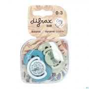 Difrax Sucette Dynamic Botanic 0-3 Mois (2)