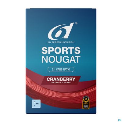 6d Sports Nougat Cranberry 6x35g