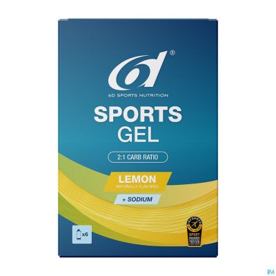 6d Sports Gel Lemon 6x45ml