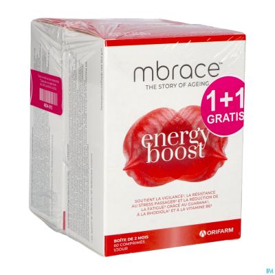 Mbrace Energy Boost Tabl 60x2 1+1 Gratis