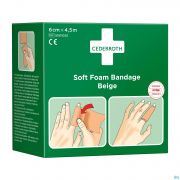 Pansement Autoadhésif Beige Cederroth 6 Cm X 4,50 M
