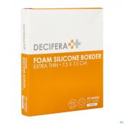 Decifera Foam Silicone Border Extra Thin 7,5 X 7,5 Cm