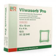 Lohmann Rauscher Vliwasorb Pro Verband 10X10Cm 10 32640 - Detail 1