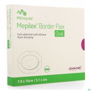 Mepilex Border Flex Oval Pansement 7,8 X 10 Cm (5) - Vue détail 1