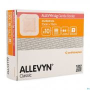 Smith & Nephew Allevyn Ag Pansement Adhesive Silicone 7,5 X 7,5 Cm (10) - Vue détail 1