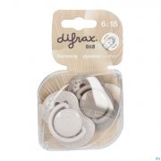 Difrax Sucette Dynamic Harmony L D grey 6-18 Mois (2)