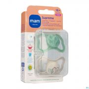 Mam Supreme Sucette Silicone Pure 16m+ Uni 2