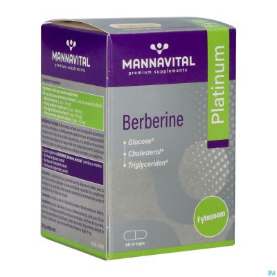 Mannavital Berberine Platinum V-caps 60