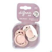 Difrax Sucette Dynamic Newborn Babyshower Pink (2)