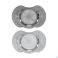 Difrax Fopspeen Dynamic Harmony L.&d.grey 3M+ 2 - Product 1