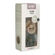 Bibs 1 Fopspeen Symmetric Duo Vanilla/pine 2