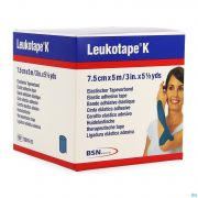 Leukoplast Leukotape K Kleefwindel Elast Blauw 7,5Cmx5M 1 - Detail 1