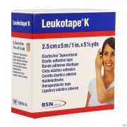 Leukoplast Leukotape K Bande Adhésive Elastic Chair 2,5 Cm X 5 M (1) - Vue détail 1