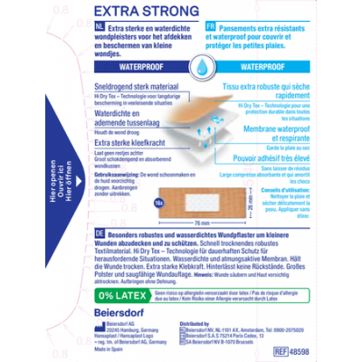 Hansaplast Extra Strong Waterproof Strips 16